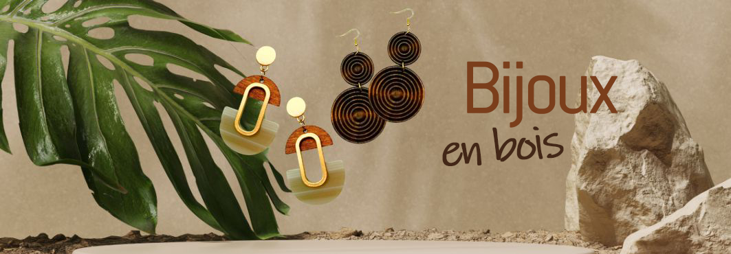 Bijoux façon bois