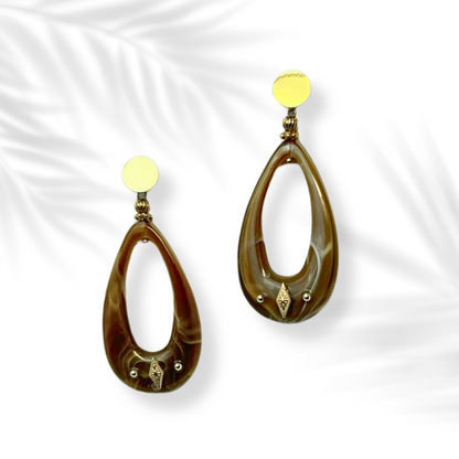 Uzuri | Stainless steel dangling earring