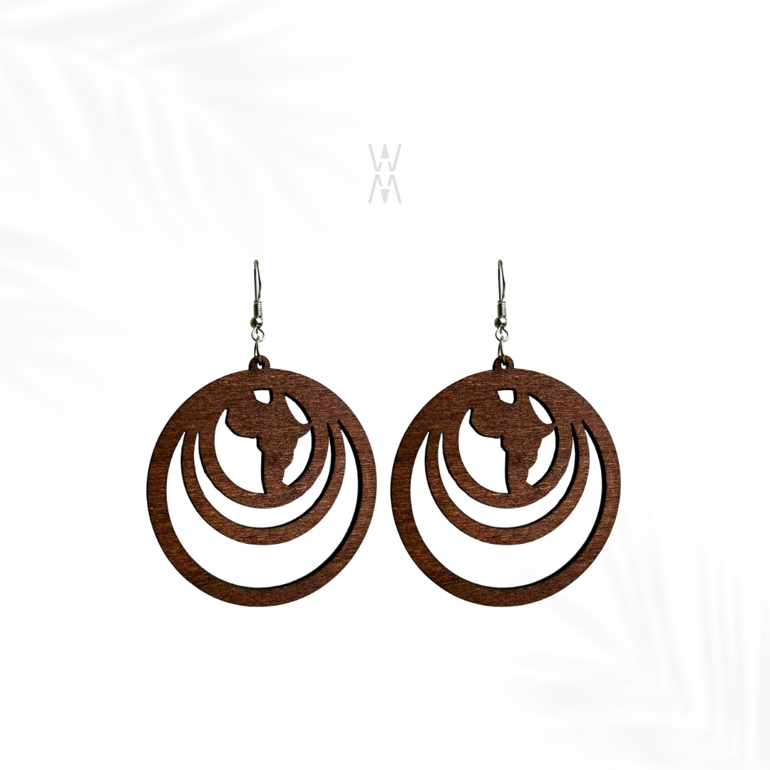 Nina | African wooden earrings