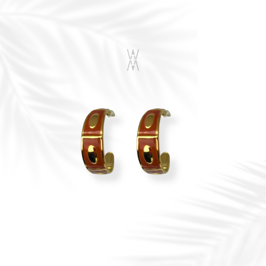 Sanaa | Stainless steel half hoop earrings
