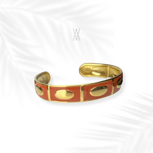 Sanaa | Adjustable stainless steel bangle bracelet