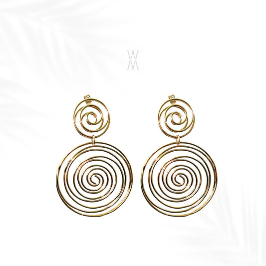 Nakia | Gold stainless steel earrings