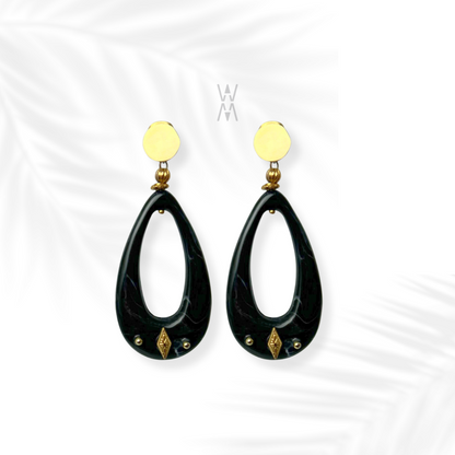 Uzuri | Stainless steel dangling earring