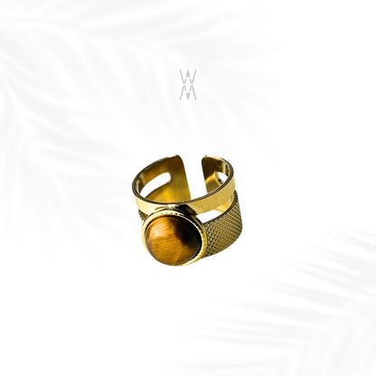 Asha | Gold stainless steel ring