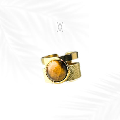 Asha | Gold stainless steel ring