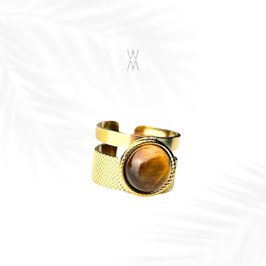 Asha | Gold stainless steel ring