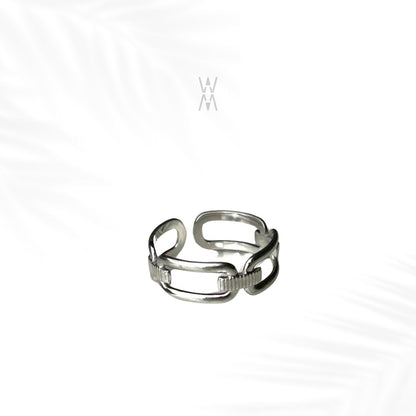Friend | Silver stainless steel ring