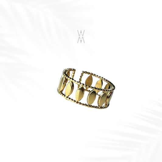 Sigii | Adjustable gold stainless steel ring