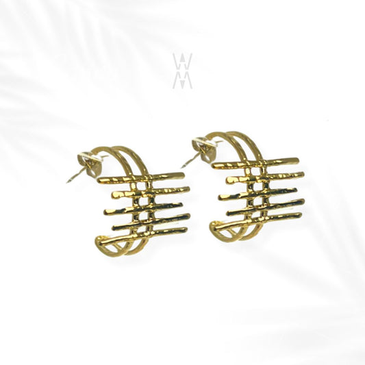 Tarika | Gold stainless steel earring